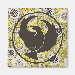 Crowfoot Magnet met Witte Bloemen