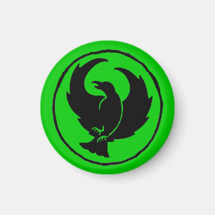 Crowfoot Magnet (zwart/echt groen)