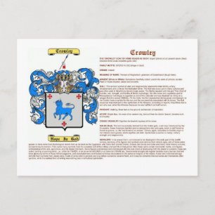 Crowley (betekenis) briefkaart