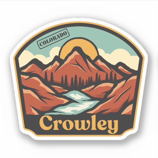 Crowley, Colorado Sticker (Voorkant)