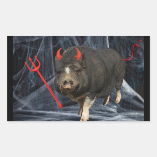 Crowley Halloween! Rechthoekige Sticker (Voorkant)