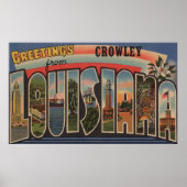 Crowley, Louisiana - Grote Letter-scènes Poster (Voorkant)