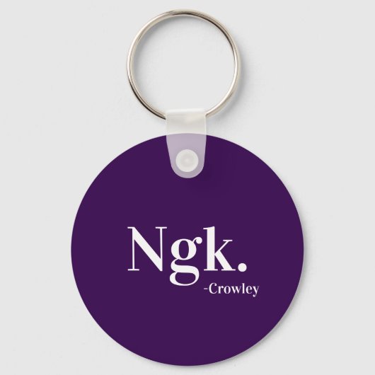 Crowley Ngk sleutelhanger (Voorkant)