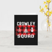 Crowley Proud Family Reunion Last Name Christmas S Kaart (Gele Bloem)