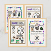 Crowmist Wizard - Chromium Element Briefkaart (Voorkant / Achterkant)