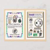 Crowmist Wizard - Chromium Element Briefkaart (Achterkant)