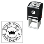 Crown #3 Generic Aangepaste Officiële Seal Naam LO Zelfinktende Stempel (In situ)