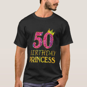 Crown 50th Birthday Princess Meisje Shirt 50 jaar