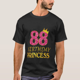 Crown 88th Birthday Princess Girl Shirt 88 jaar ou