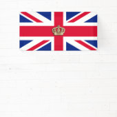 Crown and Union Jack Patriotic Banner (Insitu)
