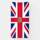 Crown and Union Jack Patriotic Banner (Verticaal)