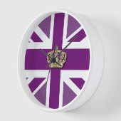 Crown and Union Jack Patriotic Clock (Hoek)