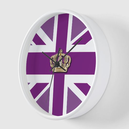 Crown and Union Jack Patriotic Clock (Hoek)