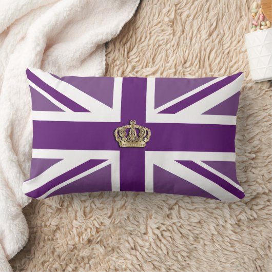 Crown and Union Jack Patriotic Cushion Kussen