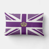 Crown and Union Jack Patriotic Cushion Kussen (Voorkant)