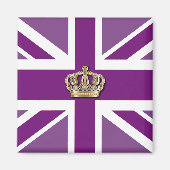 Crown and Union Jack Patriotic Magnet (Voorkant)