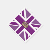 Crown and Union Jack Patriotic Napkin Servet (Hoek)