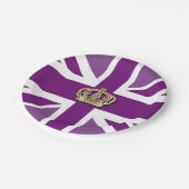 Crown and Union Jack Patriotic Papieren Bordje (Gekanteld)