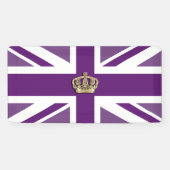 Crown and Union Jack Patriotic Spandoek (Horizontaal)