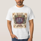Crown Banner Eagle Achternaam T-shirt (Voorkant)