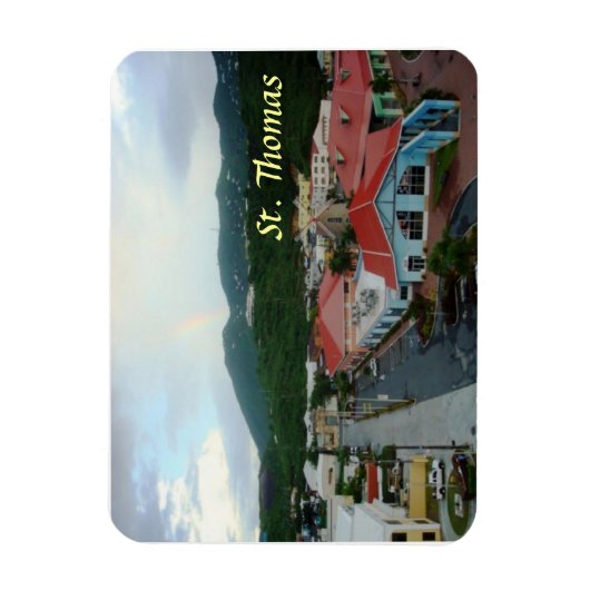 Crown Bay St. Thomas, USVI Premium magneet (Verticaal)