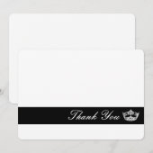 Crown Bedankt Opmerking Kaart Notitiekaartje (Voorkant / Achterkant)