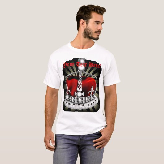 Crown Black T-shirt (Voorkant volledig)