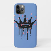 Crown bloemeniPhone Case (Achterkant)