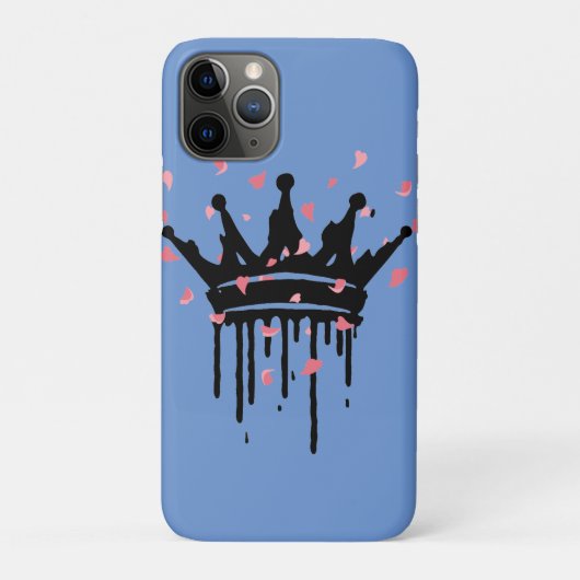 Crown bloemeniPhone Case (Achterkant)