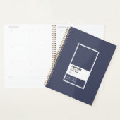 Crown Blue Minimalistische Kleurenpalet Sample Aan Planner (Display)