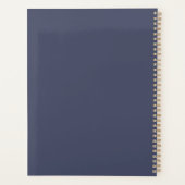 Crown Blue Minimalistische Kleurenpalet Sample Aan Planner (Achterkant)