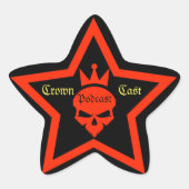 Crown Cast Podcast Stickers (Voorkant)