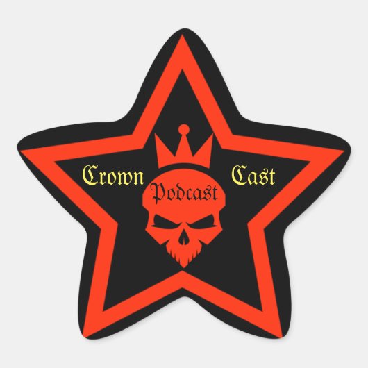 Crown Cast Podcast Stickers (Voorkant)