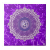 Crown Chakra Ceramic Tile Tegeltje (Voorkant)