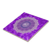 Crown Chakra Ceramic Tile Tegeltje (Zijkant)