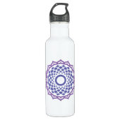 Crown Chakra Energy Waterfles (Voorkant)