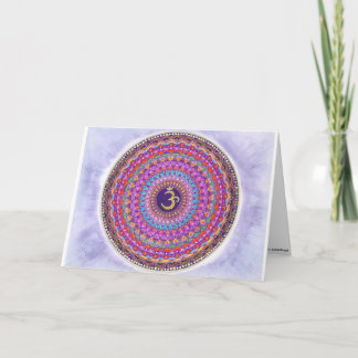 Crown Chakra Mandala Wenskaart Kaart
