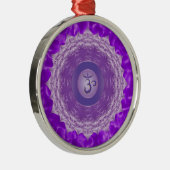 Crown Chakra Ornaments Metalen Ornament (Rechts)