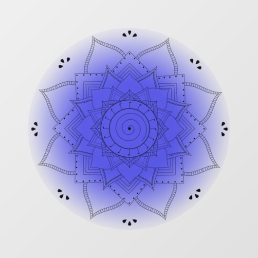 Crown Chakra Raamsticker (Vel)