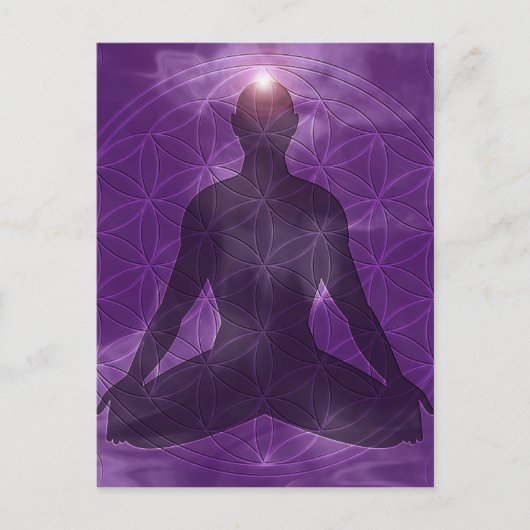 Crown Chakra Sahasrara Briefkaart (Voorkant)