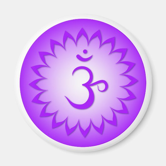 Crown Chakra - Sahasrara Magneet (Voorkant)