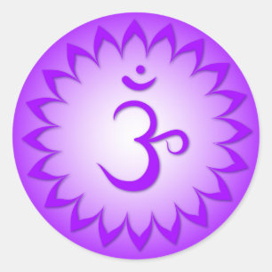Crown Chakra - Sahasrara Ronde Sticker