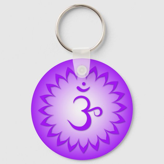 Crown Chakra - Sahasrara Sleutelhanger (Voorkant)