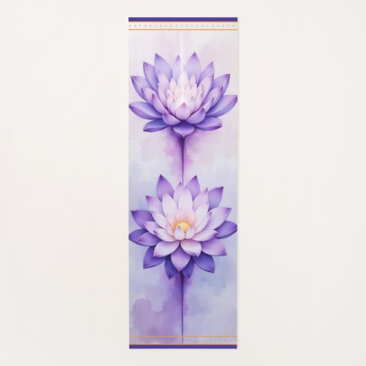 Crown Chakra Yoga Mat – Violet Lotus Energy Alignm (Voorkant)