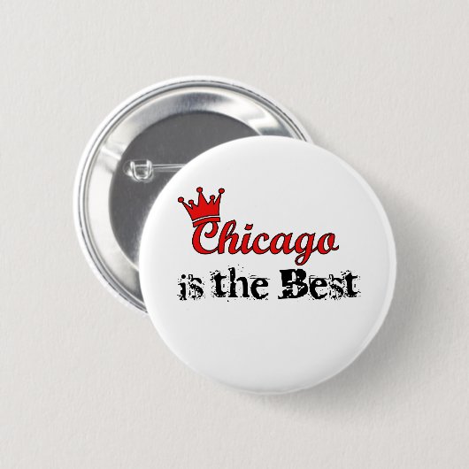 Crown Chicago Ronde Button 5,7 Cm (Voorkant /achterkant)