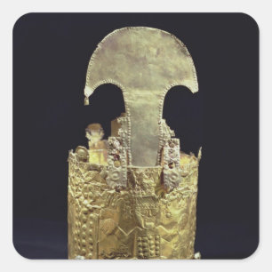 Crown, Chimu Vierkante Sticker