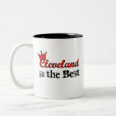 Crown Cleveland Tweekleurige Koffiemok (Links)