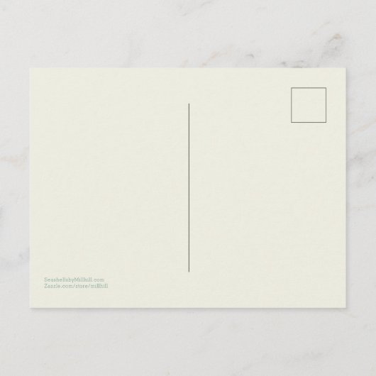 Crown Conch Seashells in Natuur Briefkaart (Achterkant)