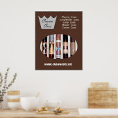 Crown Cues Poster met poolkussen (Keuken)