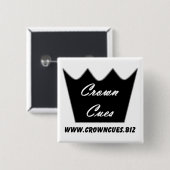 Crown Cues Pride Button (Voorkant /achterkant)